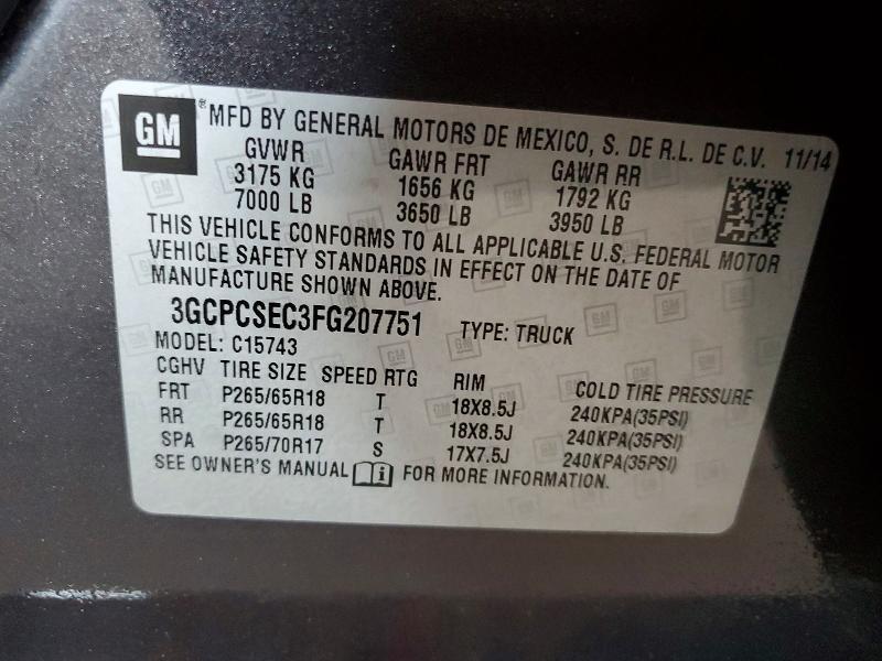 2015 Chevrolet Silverado C1500 LTZ