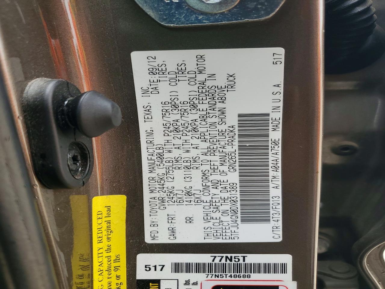 2013 Toyota Tacoma Prerunner V6