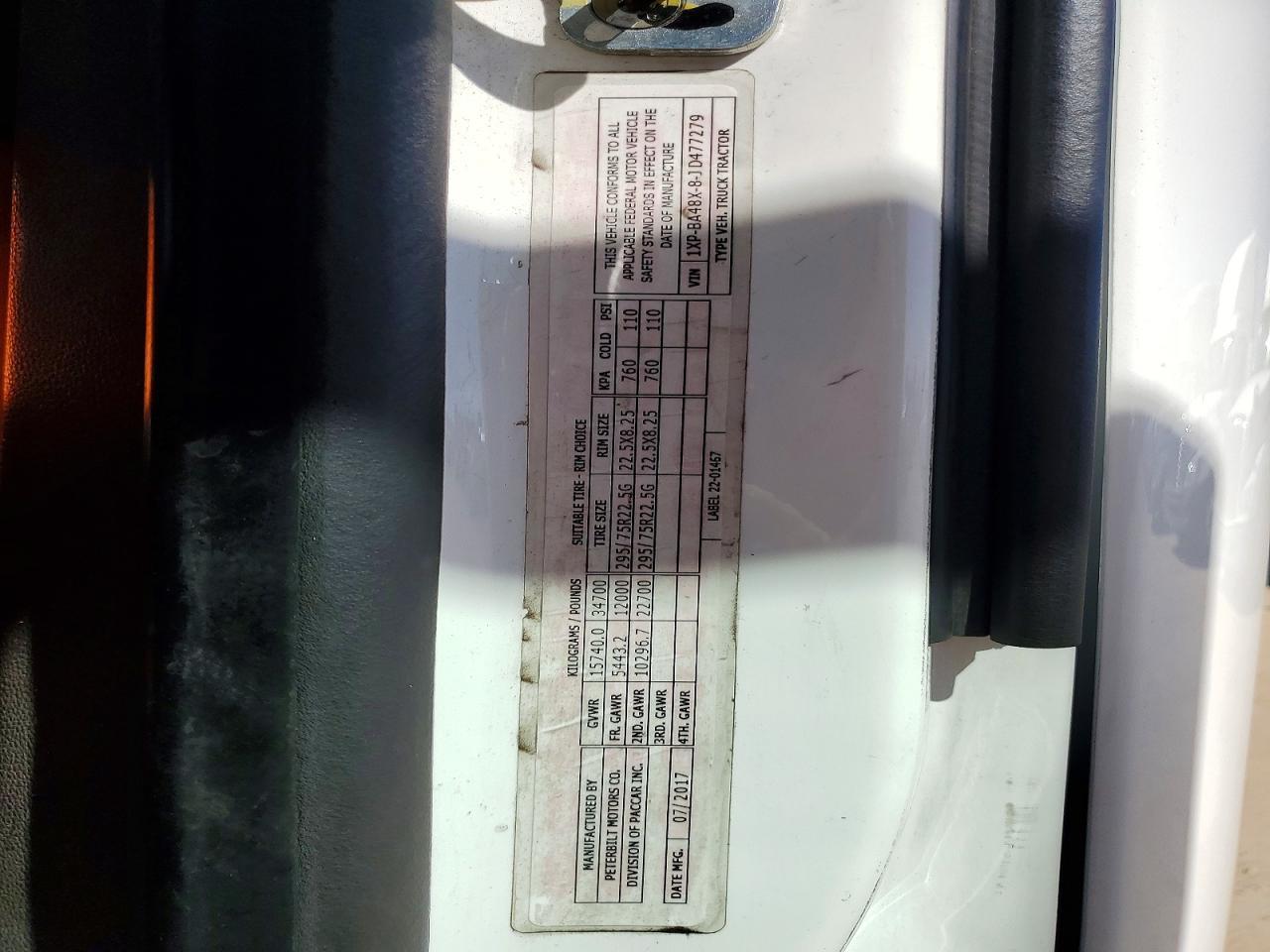 2018 Peterbilt 579 Semi Truck