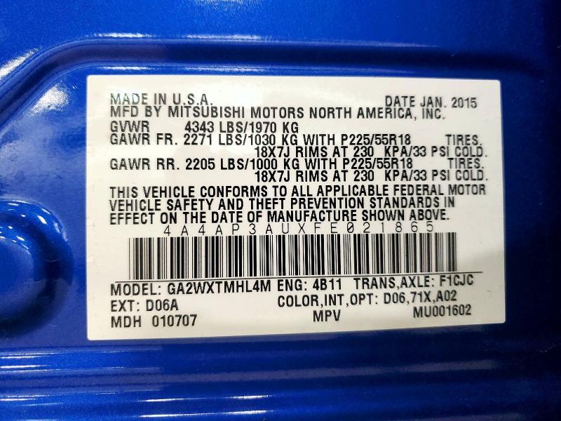 2015 Mitsubishi Outlander Sport es