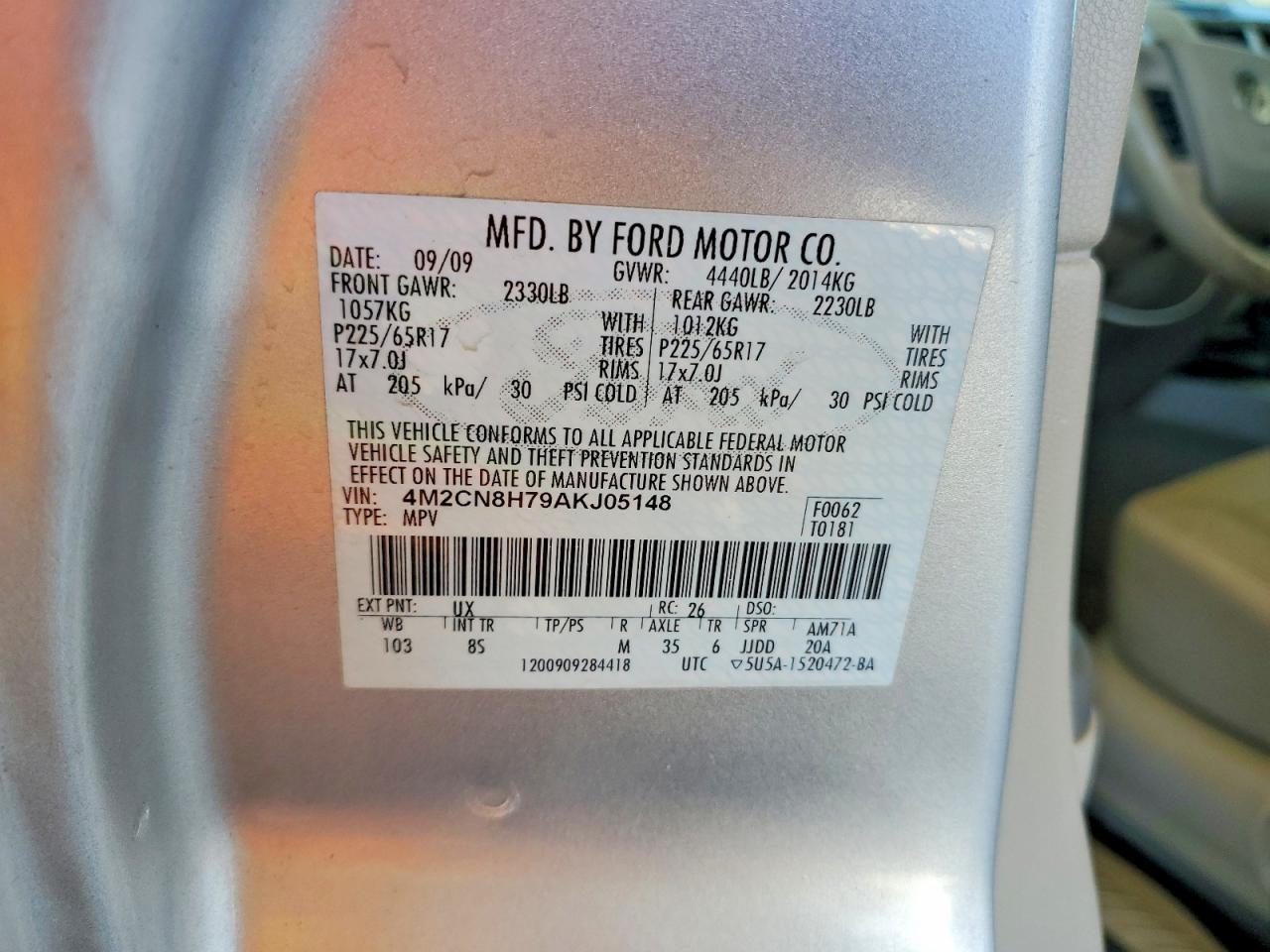 2010 Mercury Mariner Premier