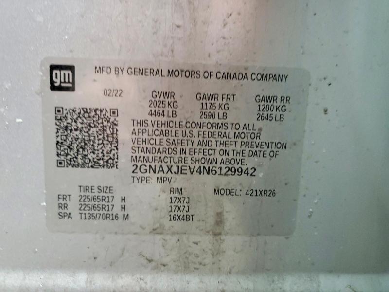 2022 Chevrolet Equinox lt