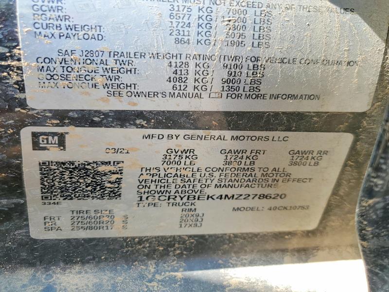 2021 Chevrolet Silverado K1500 Custom