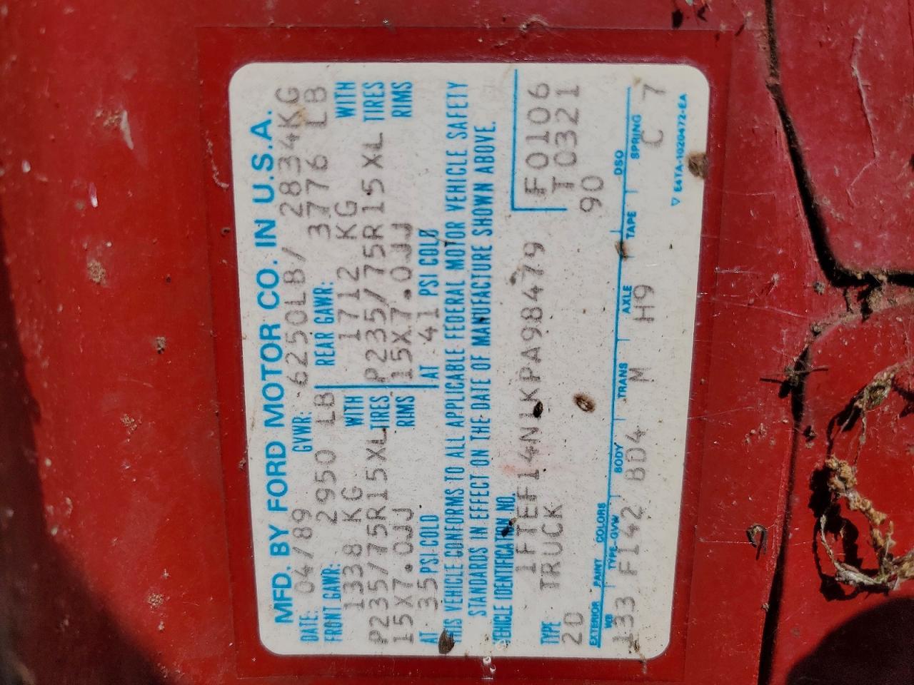 1989 Ford F150