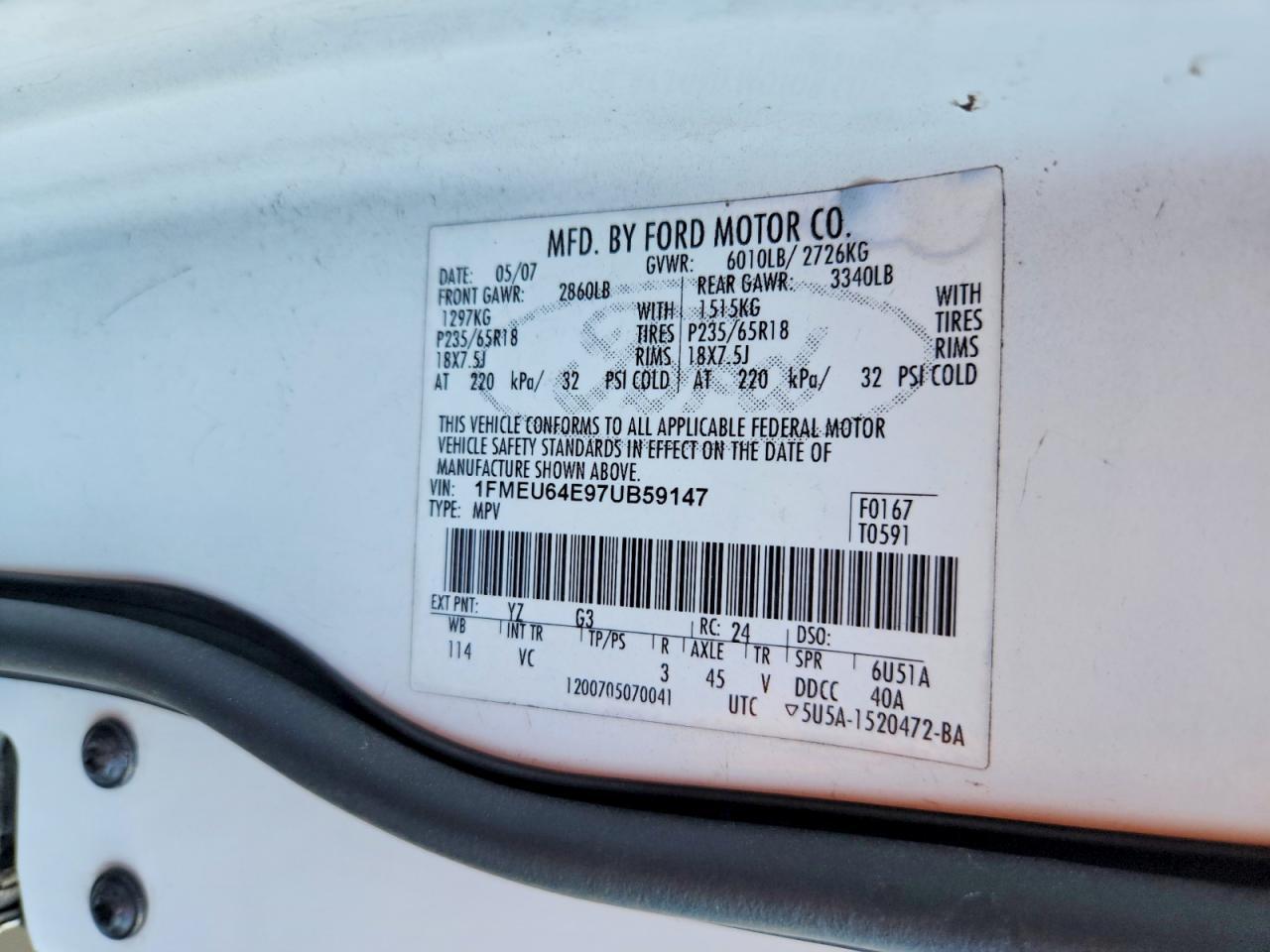 2007 Ford Explorer Eddie Bauer