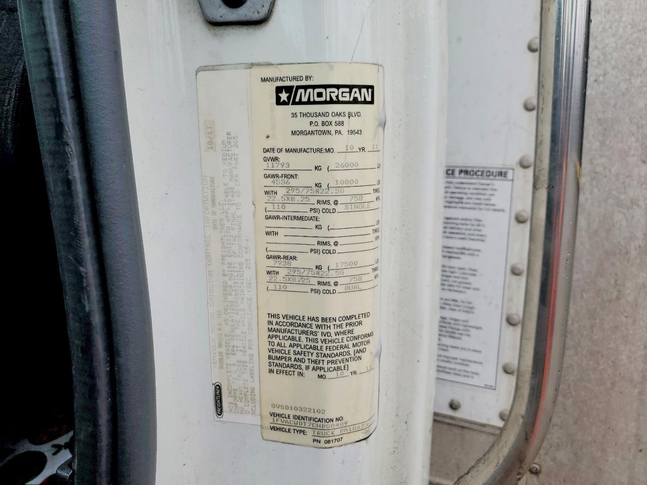 2012 Freigliner M2 106 Medium Duty