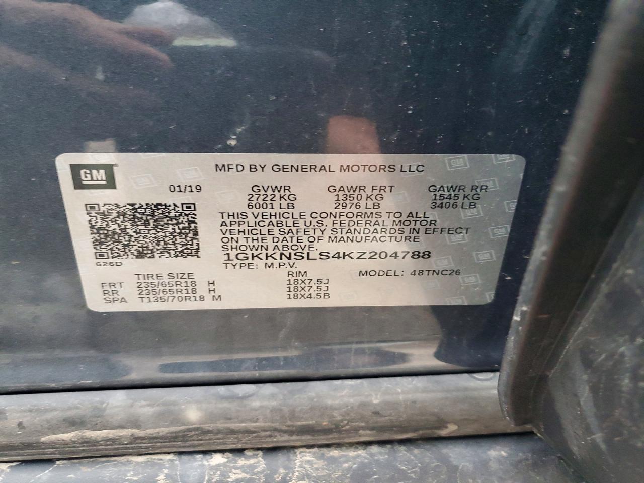 2019 GMC Acadia sle