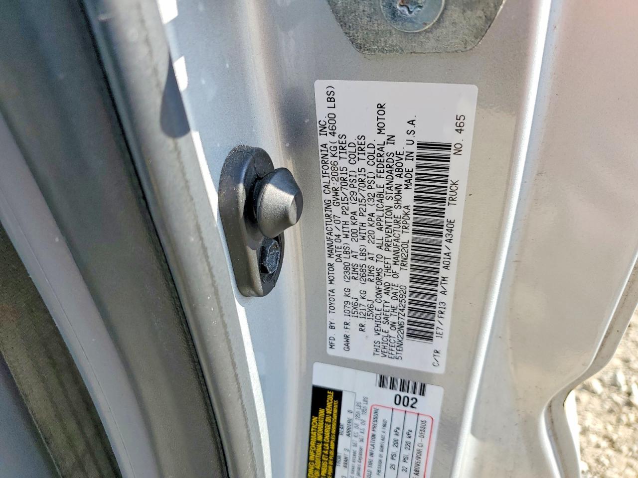 2007 Toyota Tacoma Base