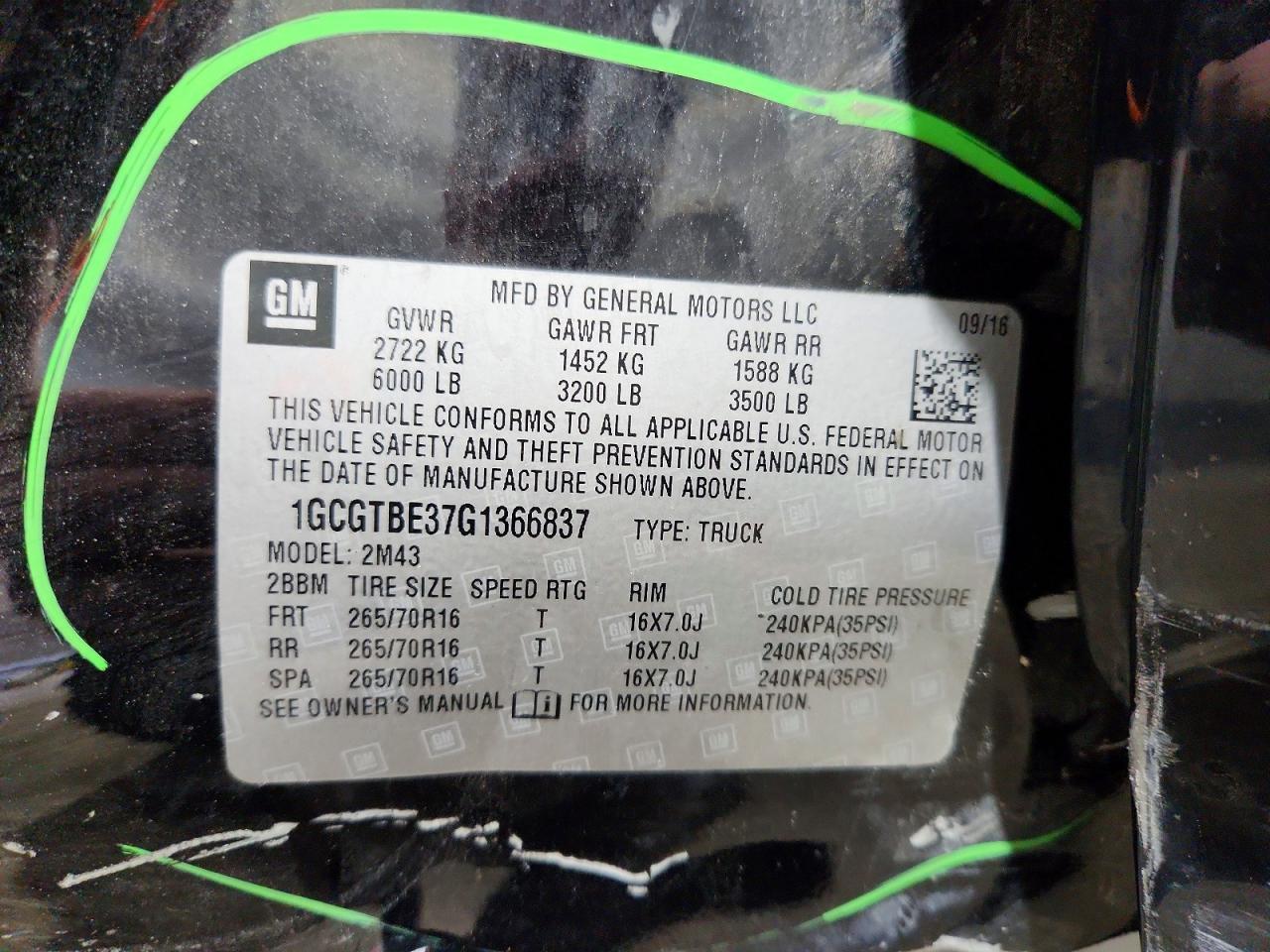 2016 Chevrolet Colorado