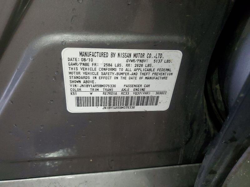 2011 Infiniti M37 x