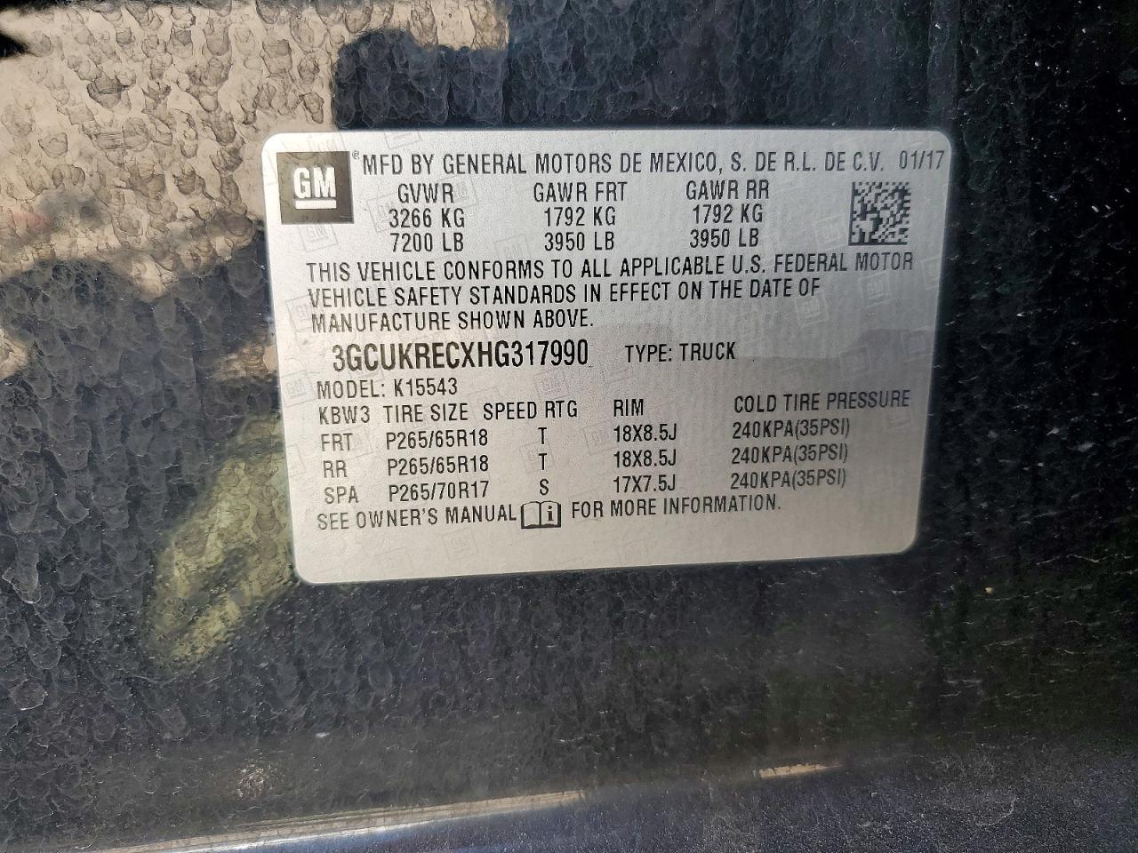 2017 Chevrolet Silverado K1500 LT