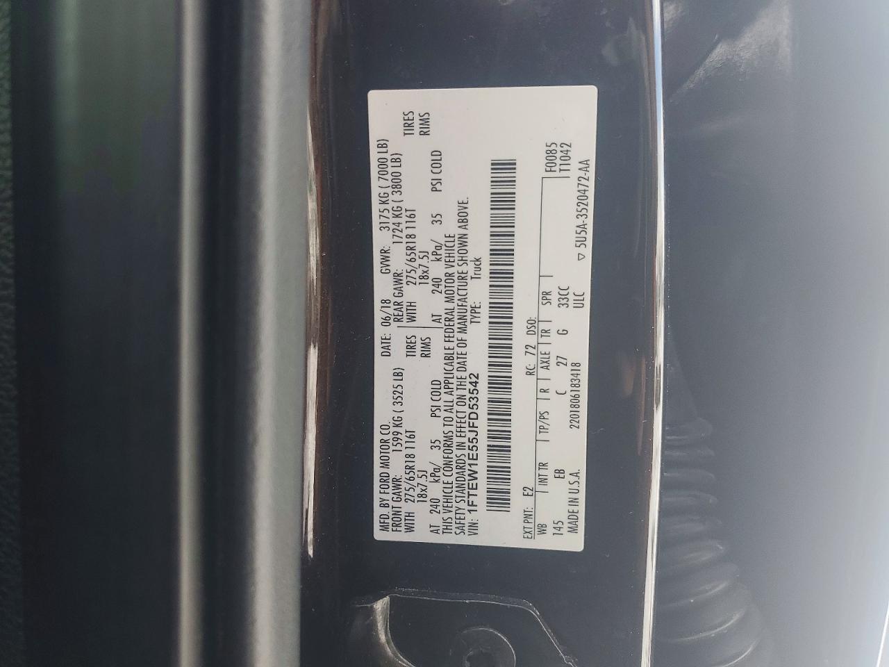 2018 Ford F150 Supercrew