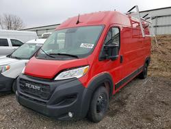 Salvage cars for sale from Copart Davison, MI: 2023 Dodge RAM Promaster 2500 Utility / Service Van