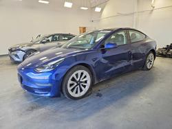 2022 Tesla Model 3 en venta en Assonet, MA