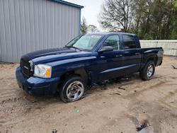 Salvage trucks for sale at Midway, FL auction: 2007 Dodge Dakota Quad SLT