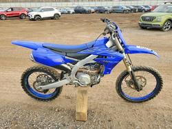 Salvage motorcycles for sale at Davison, MI auction: 2022 Yamaha YZ450 F
