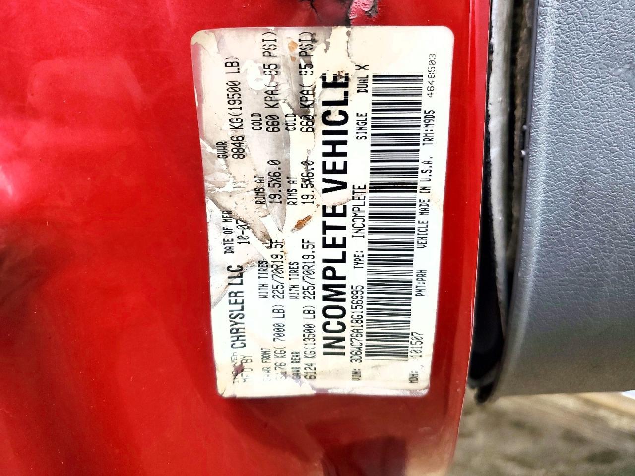 2008 Dodge RAM Chassis Cab Rollback TOW Truck