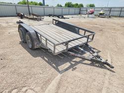 Salvage trucks for sale at Temple, TX auction: 2022 P&C 77X10 Tandem Angletop Utility Trailer