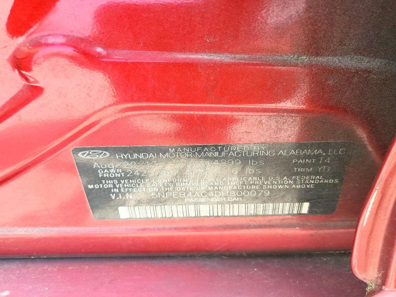 2013 Hyundai Sonata gls