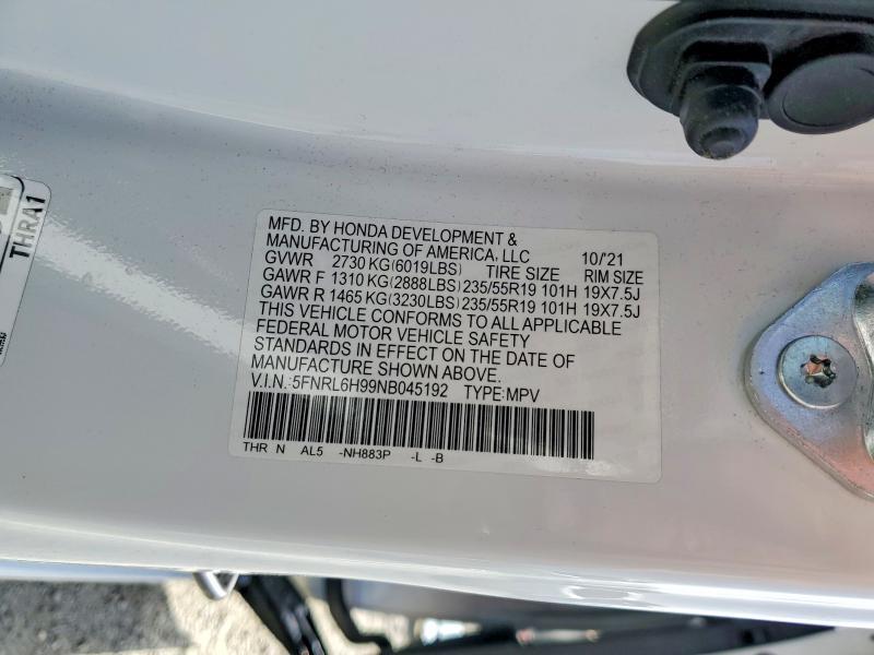 2022 Honda Odyssey Elite