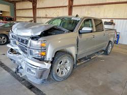 Salvage trucks for sale at Eldridge, IA auction: 2015 Chevrolet Silverado K1500 LT
