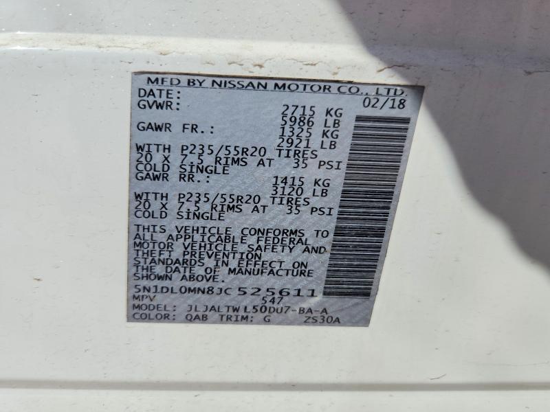 2018 Infiniti Qx60 Base