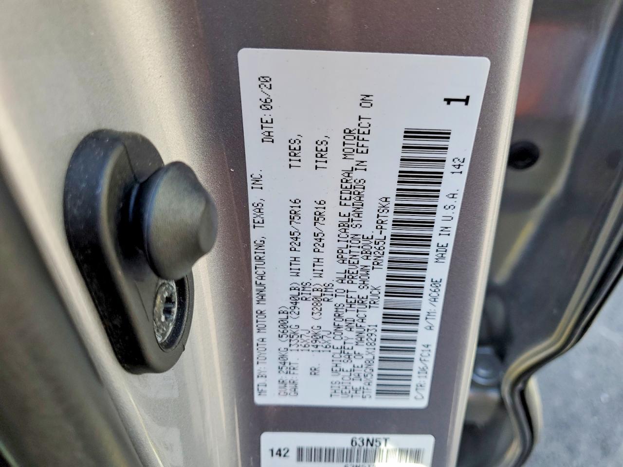 2020 Toyota Tacoma SR5