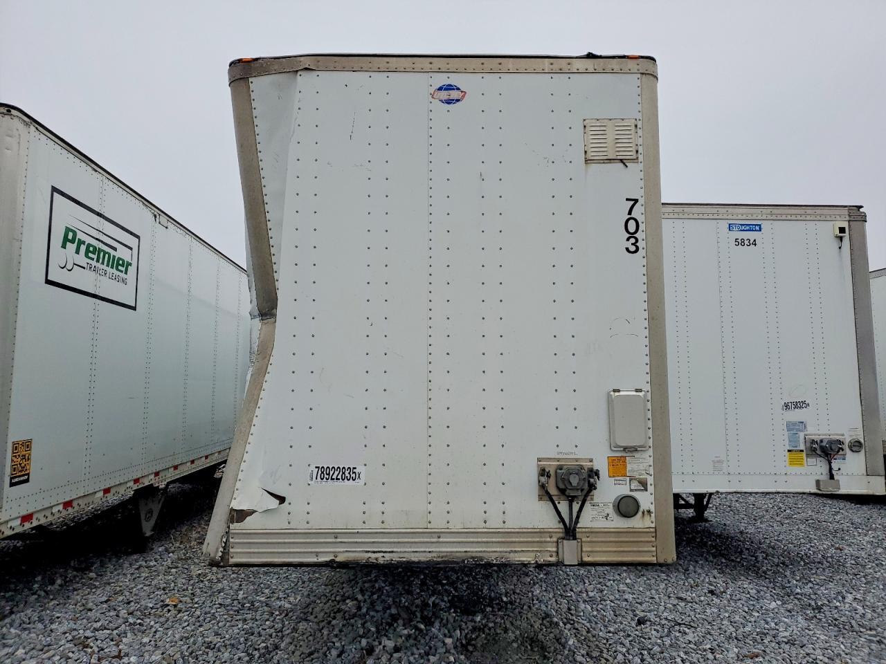 2012 Utility VS2DX DRY Van Trailer