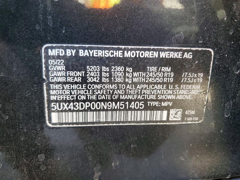 2022 BMW X3 Sdrive30i