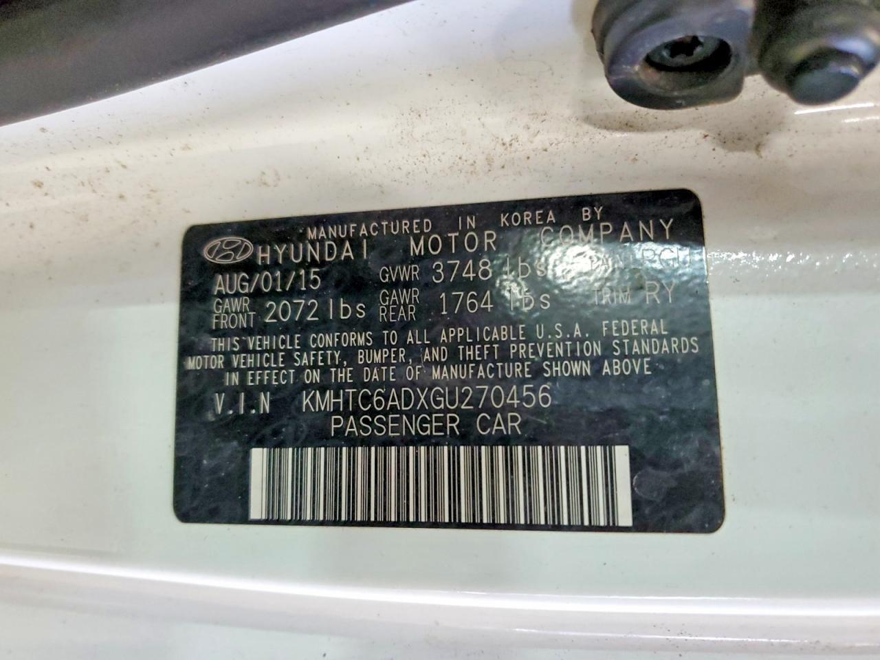 2016 Hyundai Veloster Base