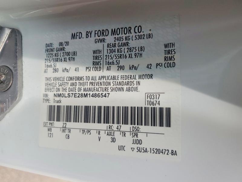 2021 Ford Transit Connect XL Delivery Van