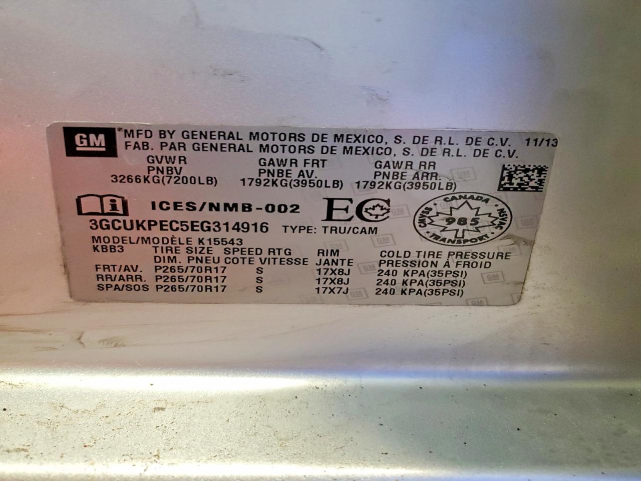 2014 Chevrolet Silverado K1500