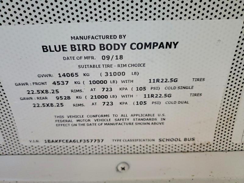 2020 Blubird School Bus / Transit Bus