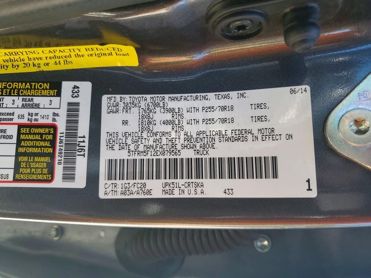 2014 Toyota Tundra SR5