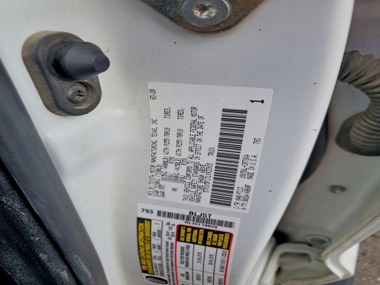 2020 Toyota Tundra SR5