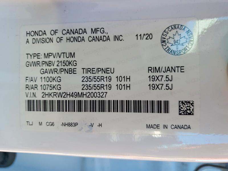 2021 Honda Cr-v Sport