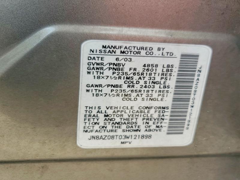 2003 Nissan Murano sl