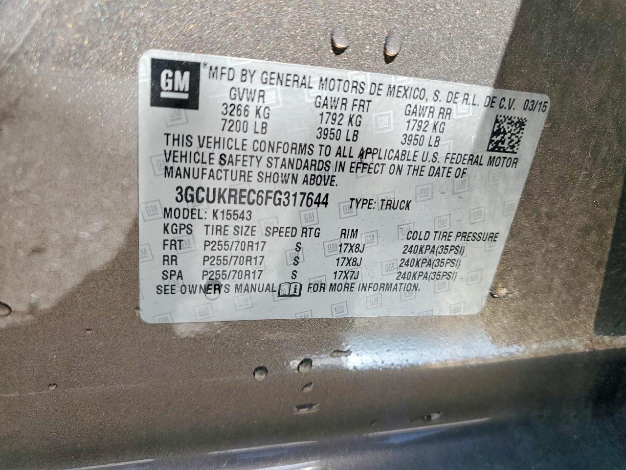 2015 Chevrolet Silverado K1500 LT