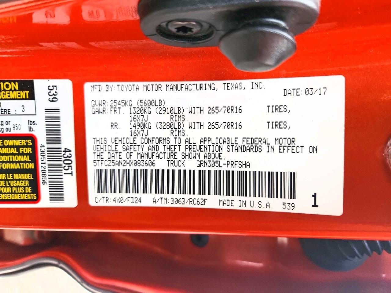 2017 Toyota Tacoma TRD OFF-Road