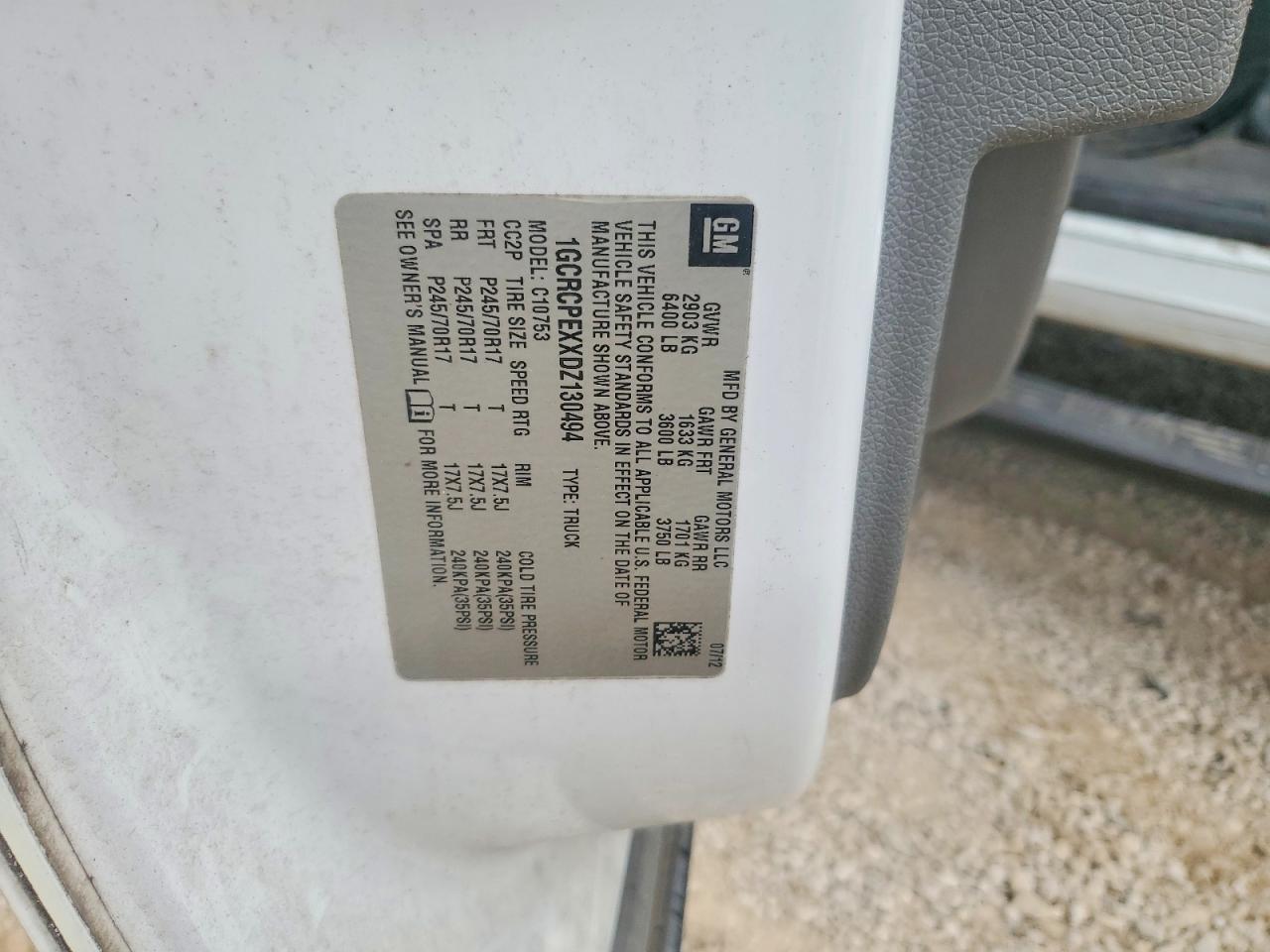 2013 Chevrolet Silverado C1500