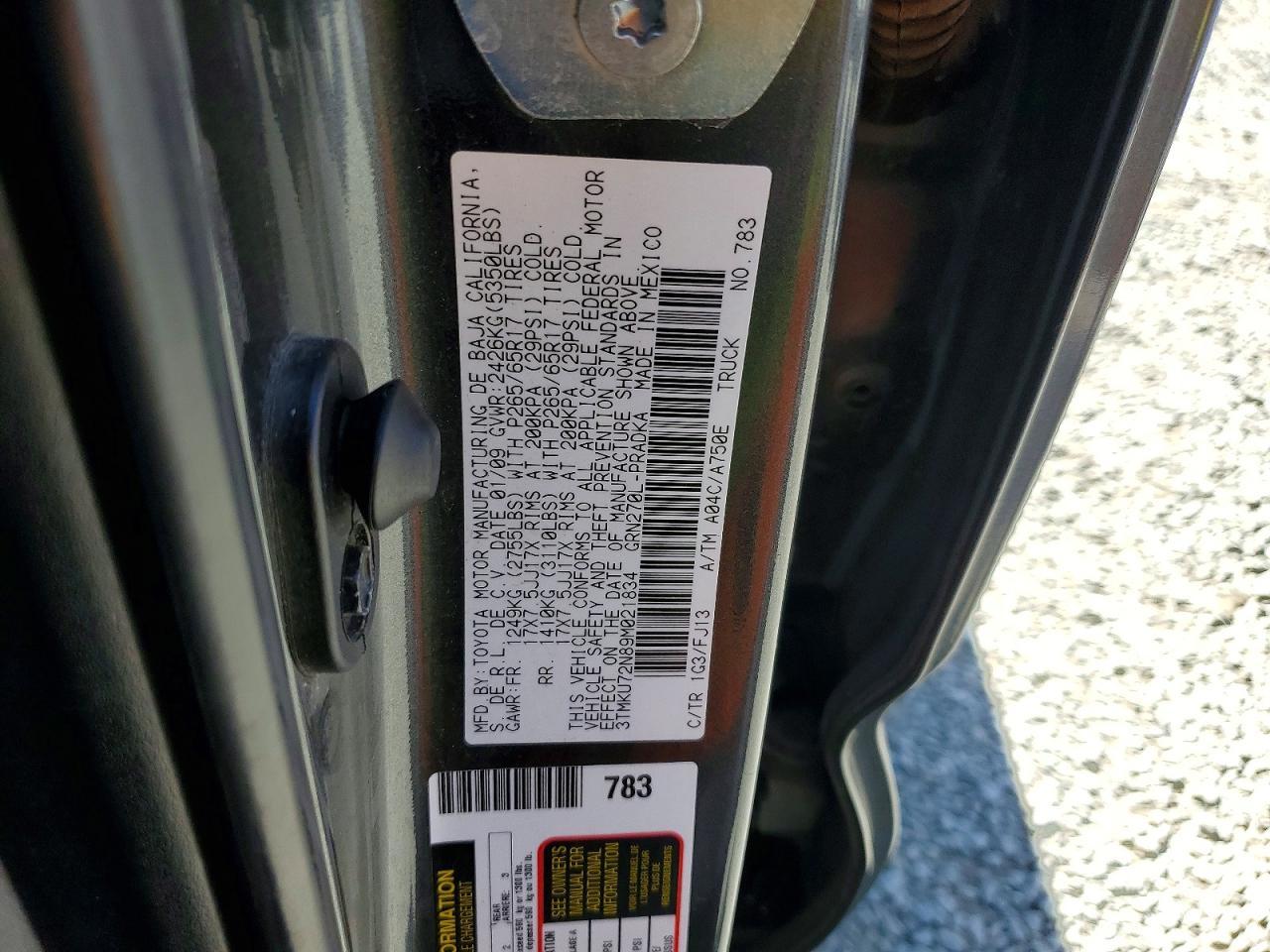 2009 Toyota Tacoma Prerunner V6