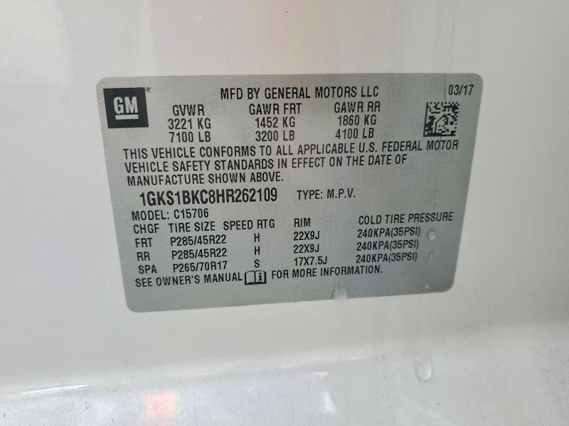 2017 GMC Yukon slt