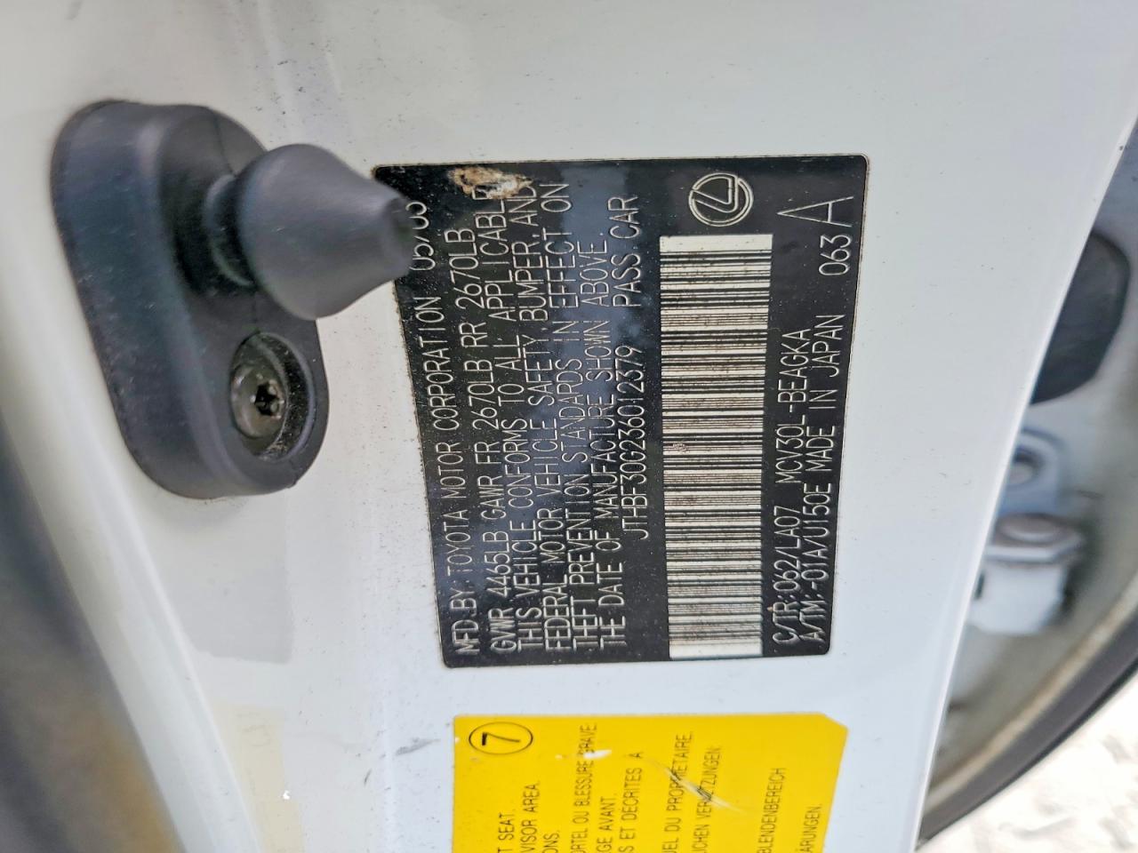 2003 Lexus Es 300 Base