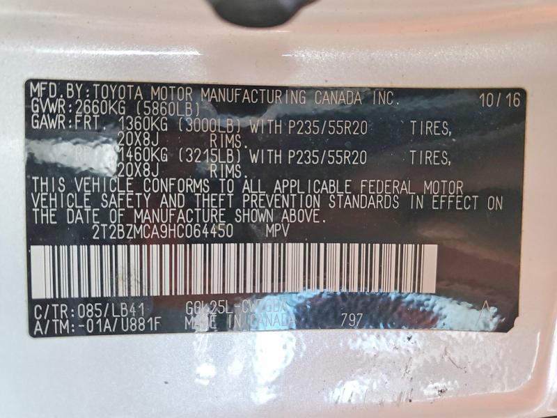 2017 Lexus Rx 350 Base