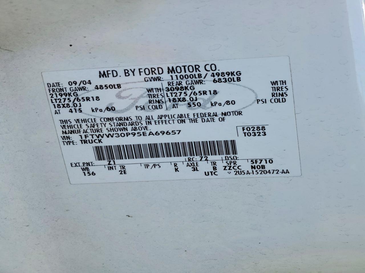 2005 Ford F350 SRW Super Duty