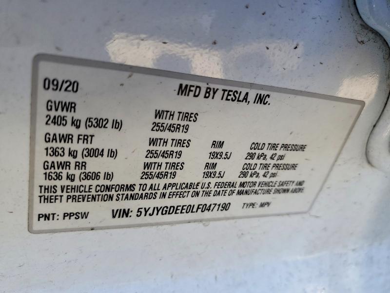 2020 Tesla Model y