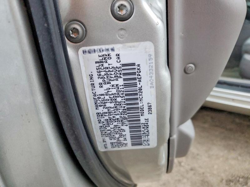 2001 Toyota Avalon xls