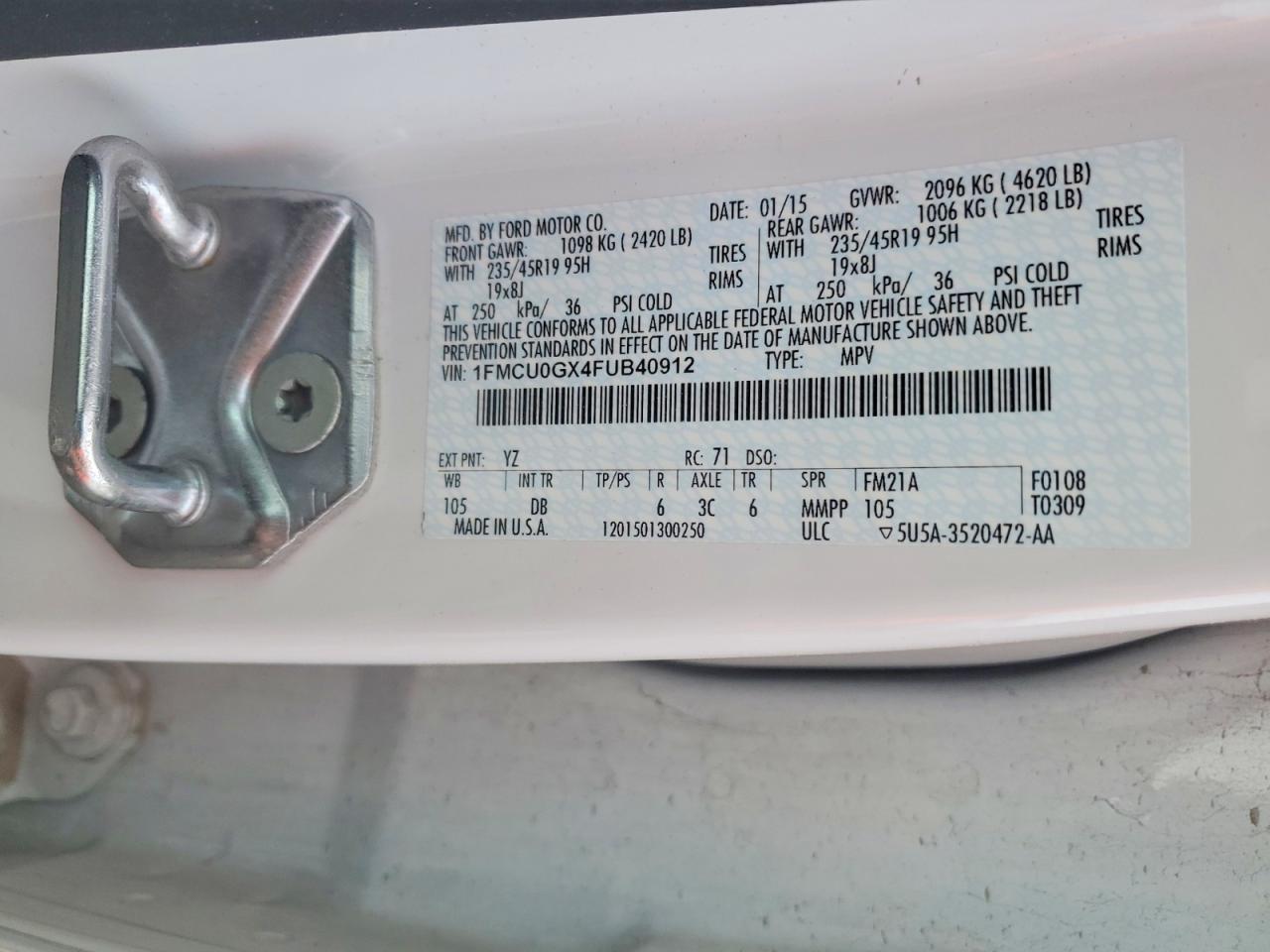 2015 Ford Escape se
