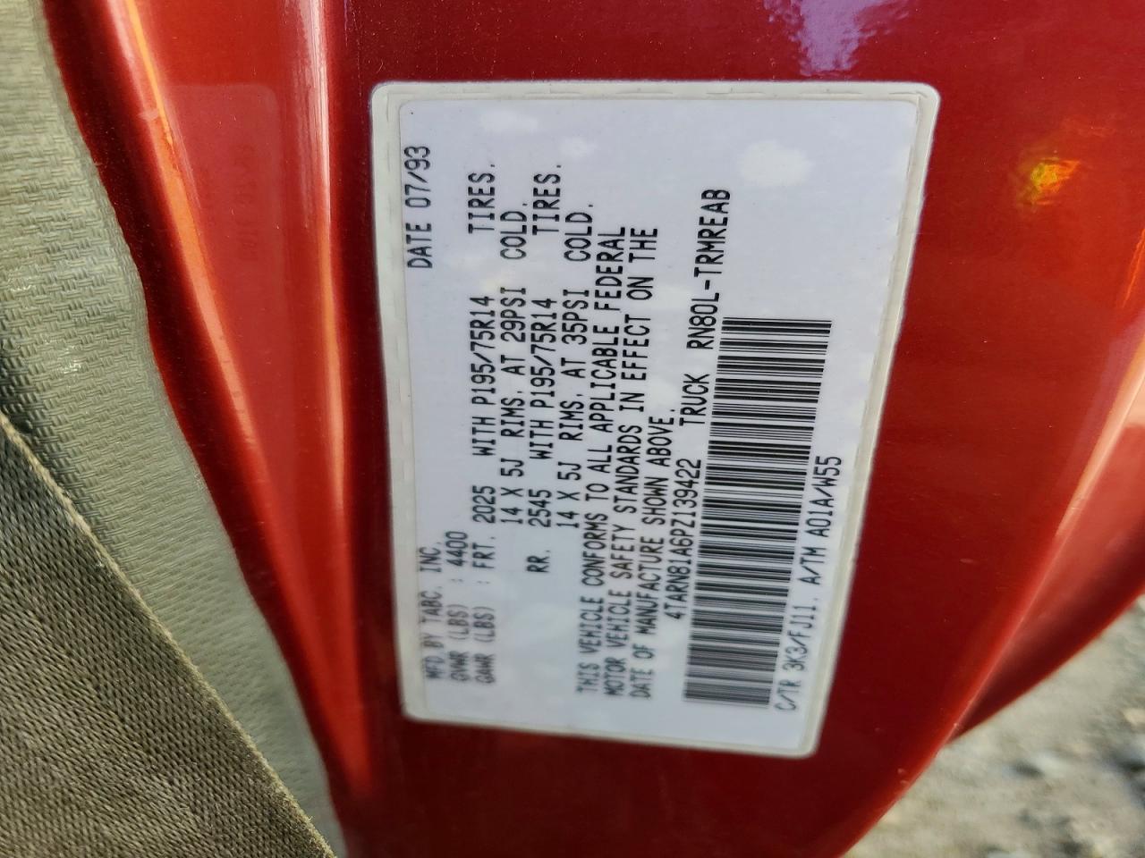 1993 Toyota Pickup Base