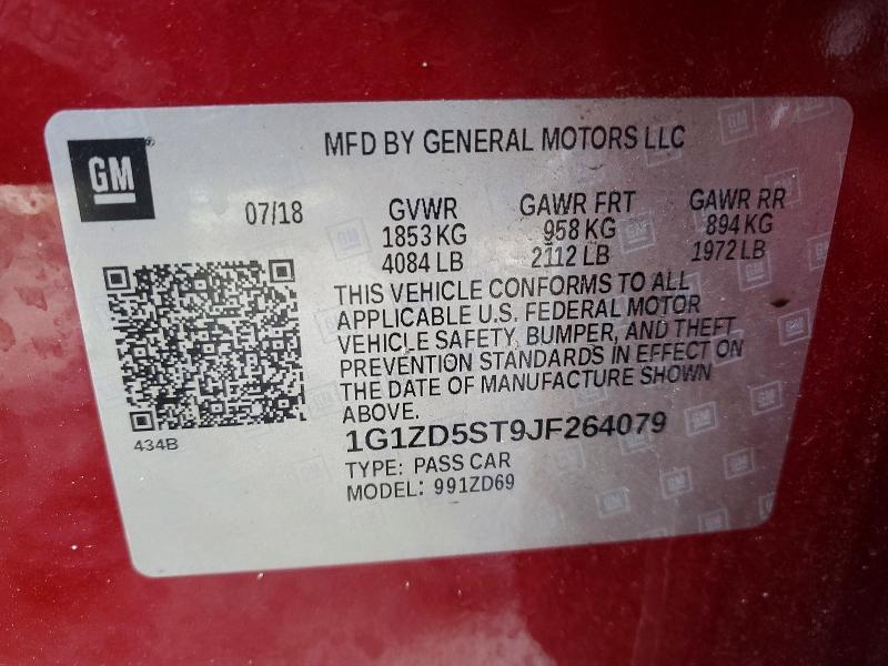 2018 Chevrolet Malibu lt